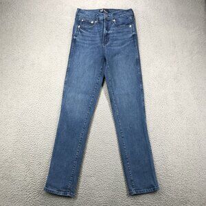 GAP Jeans Womens Size 2/26 LONG High Rise Vintage Slim Leg Dark Villa Wash Denim